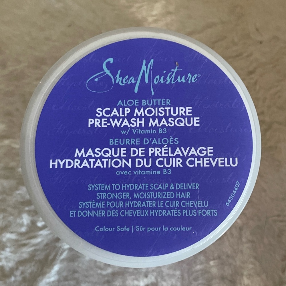 Shea Moisture Aloe Butter Scalp Moisture Pre-Wash Masque - Blue and White